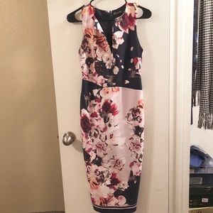 Floral & Fancy Mid-calf Dress